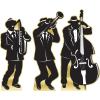 Beistle Life-Size Cardboard Great 20’s Jazz Band Silhouette Stand-Ups for 1920’s Prom Décor, Photo Backdrops