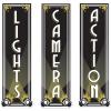 Beistle Lights Camera Action Cutouts(Lights  Camera  Action Cutouts (3 Pack))
