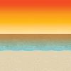 Beistle Luau Sunset Backdrop(Luau Sunset)