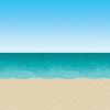 Beistle Luau Sunset Backdrop(Ocean & Beach)