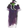 Beistle Novelty Witch Creepy Creature Spooky Halloween Hanging Decoration, 51″, Black/Green/Red/White
