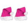 Beistle Plush Hats – Party Hats for Birthday & Holiday Theme Parties: Christmas – Santa(Cerise – 2 Piece)