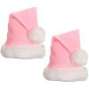 Beistle Plush Hats – Party Hats for Birthday & Holiday Theme Parties: Christmas – Santa(Light Pink – 2 Piece)