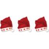 Beistle Plush Hats – Party Hats for Birthday & Holiday Theme Parties: Christmas – Santa(Light-up – 3 Piece)