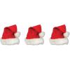 Beistle Plush Hats – Party Hats for Birthday & Holiday Theme Parties: Christmas – Santa(Red – 3 Piece)
