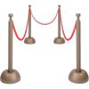 Beistle Red Rope Stanchion Set