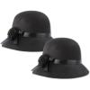 Beistle Satin Sleek Top Hats(Felt Cloche Hat (2-pack))