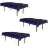 Beistle Starry Night Tablecovers, 54” x 108”, 3 Pieces – Plastic Table Cloth, Outer Space Birthday Decoration, Space Themed Party Supplies, Star Decoration, Purple Tablecloth, Galaxy Party Decoration