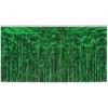 Beistle Table Skirt, Red Metallic Fringe Tableware for Banquets & Festive Occasions, Party Decor & Christmas Theme Decorations, 30″ x 14′(Green)