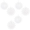 Beistle Tissue Paper Snowflake, White Hanging Christmas Decorations & Holiday Decor, Winter Wonderland Snow Design for Festive Gatherings, 15”(6 piece)