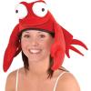 Beistle Unisex Plush Hat – Party Supplies,Themed Headwear, Photo Booth Prop, Costume Dress-Up(Crab)