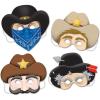 Beistle Western Masks 4 Count