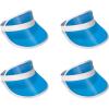 Clear Plastic Dealer’s Visors-Sun Hat Pack of 4
