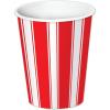 Fall Leaf Beverage Cups 9oz(Red and White Stripes)