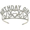 Glittered Metal Birthday Girl Tiara