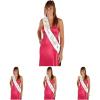 Prom Court Satin Sash Party Accessory (1 count) (1/Pkg)(1 Count (Pack of 4))