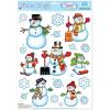Snowman/Snowflake Clings Party Accessory (1 count) (16/Sh)(1 piece)