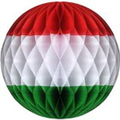 image14quot Tissue Paper Christmas Tricolor Honeycomb Party Ball  1 Piece