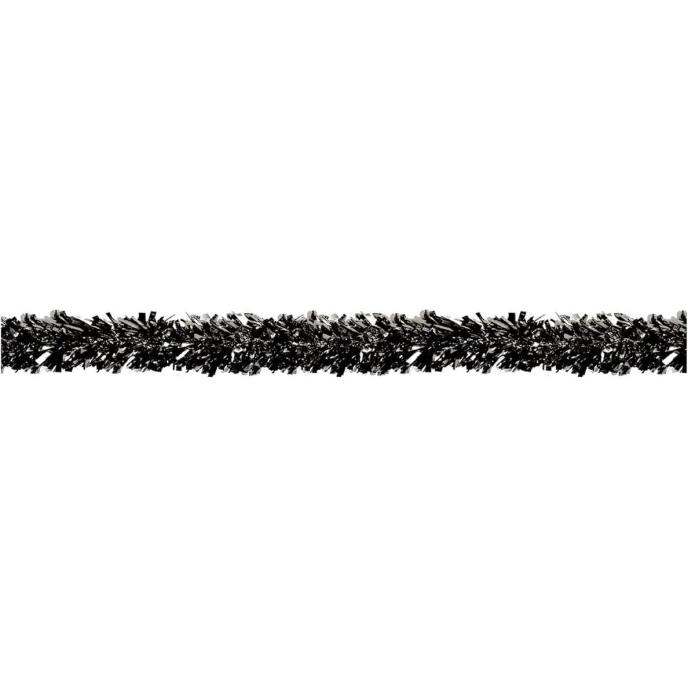image6Ply Flame Resistant Metallic Festooning Garland  BlackBlack