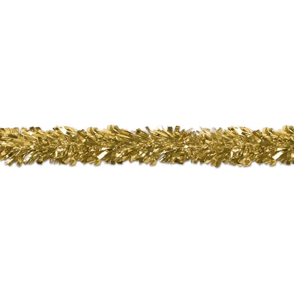 image6Ply Flame Resistant Metallic Festooning Garland  BlackMetallic Gold