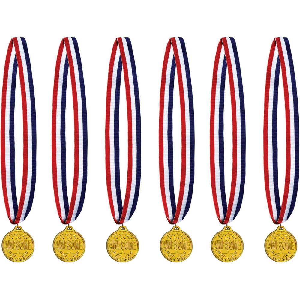 imageAwesome Medal with Ribbon Pack of 6