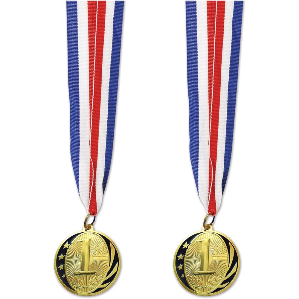 imageBeistle  2 Piece 1st Place Medals with Ribbons 30quot with 2quot Medals
