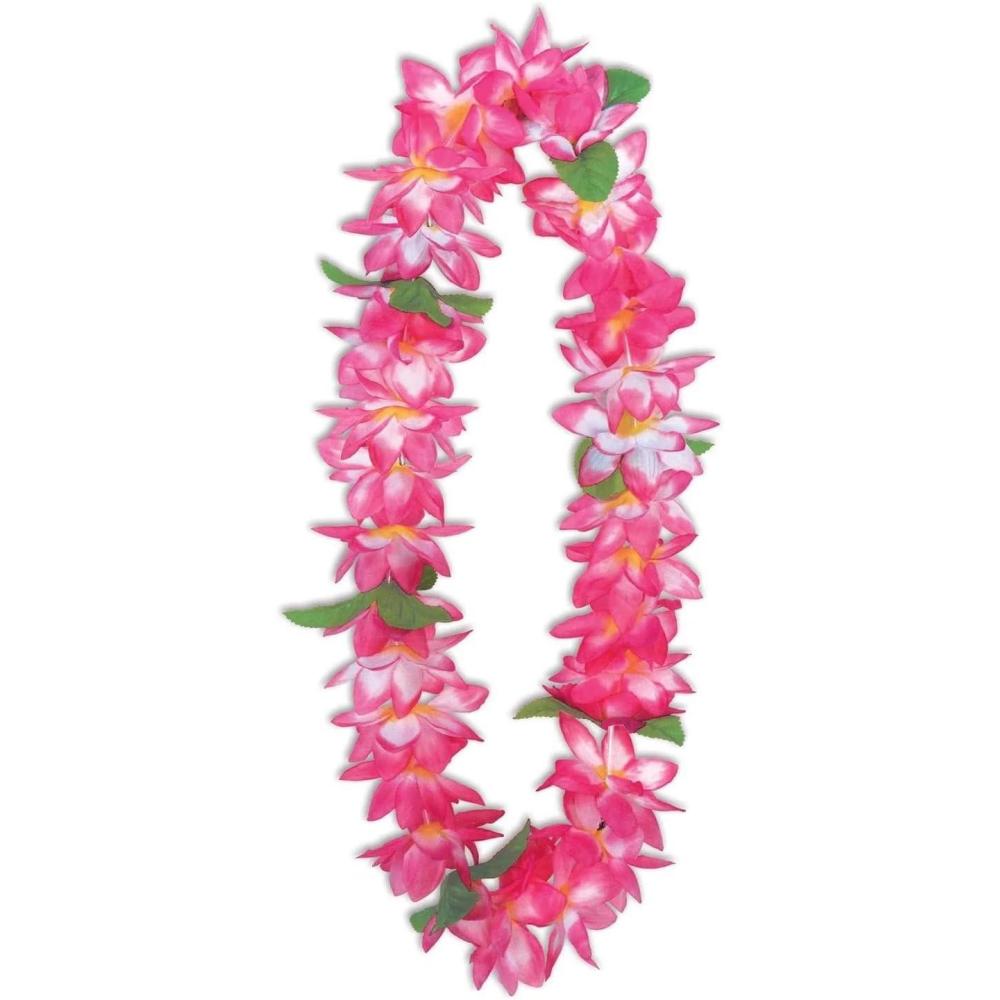 imageBeistle  Big Island Floral Lei  36quot Pink Artificial Hawaiian Luau Lei for Tropical Party Decorations Beach Events and Costume Accessories