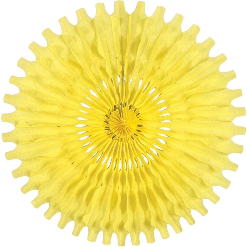 imageBeistle 12 Piece Fall Tissue Paper Fan Decorations For Thanksgiving And Autumn CelebrationsCanary