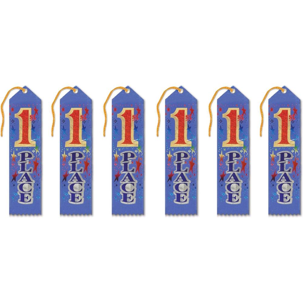 imageBeistle 1st Place Award Ribbons 2 by 8Inch 6Pack
