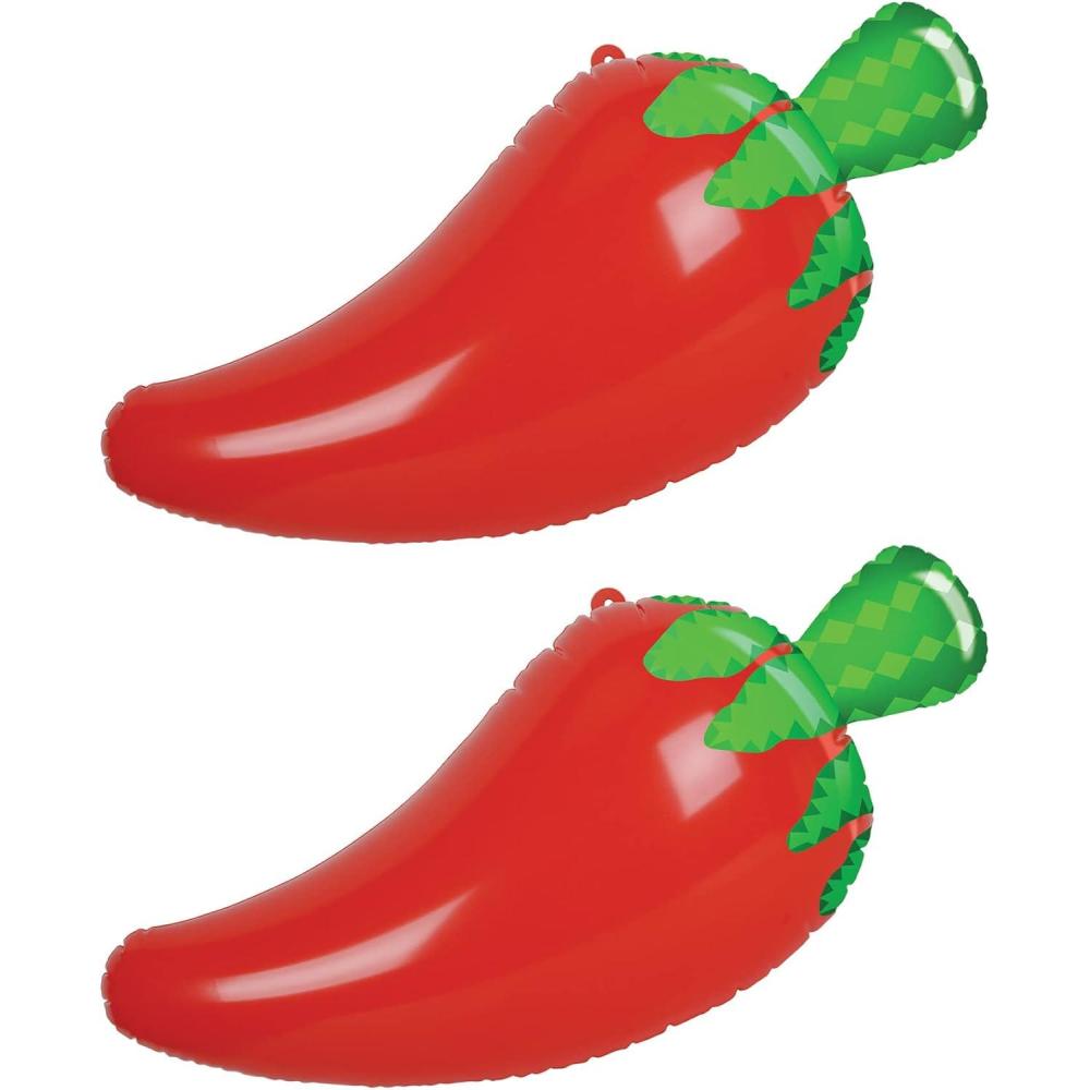 imageBeistle 2 Piece 30quot Plastic Large Inflatable Chili Pepper Decorations Blow Up Accessories For Cinco De Mayo Mexican Theme Fiesta Party Supplies Celebrating With You Since 1900
