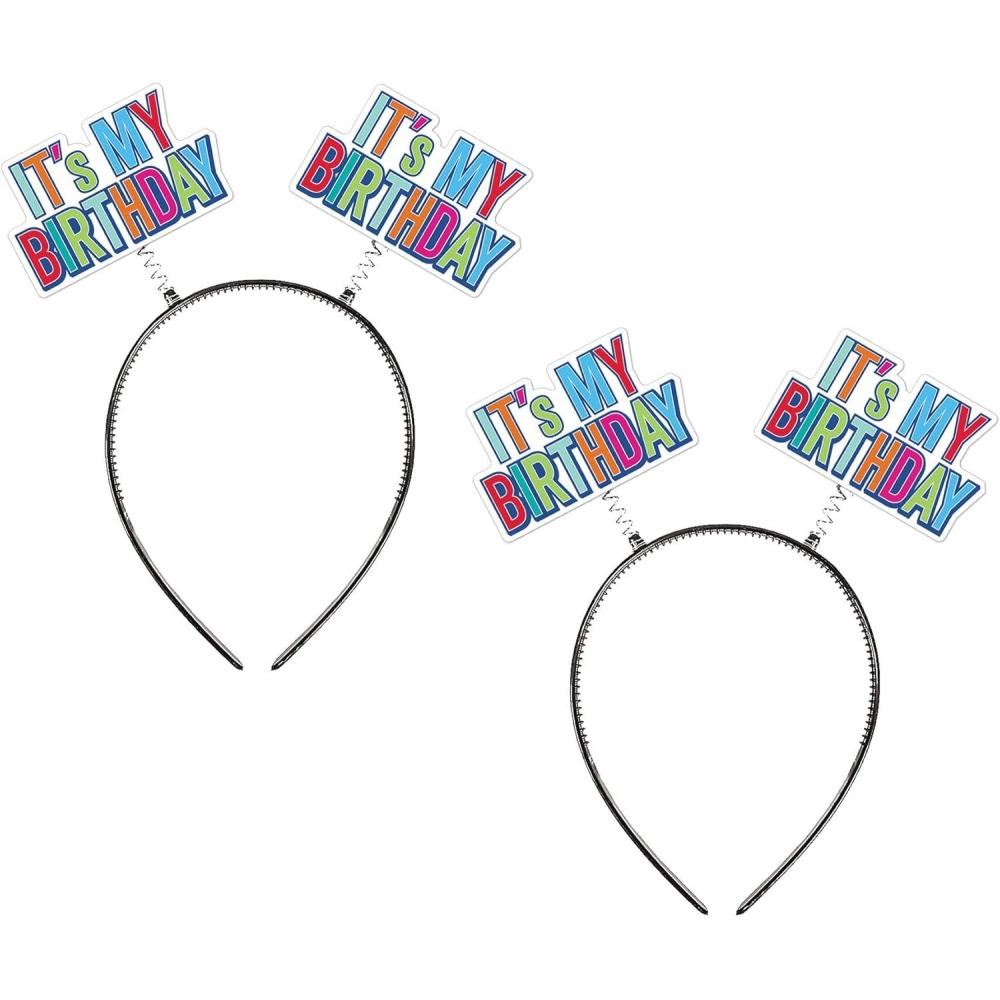 imageBeistle 2 Piece Its My Birthday Headband Boppers Headwear For Party Celebration