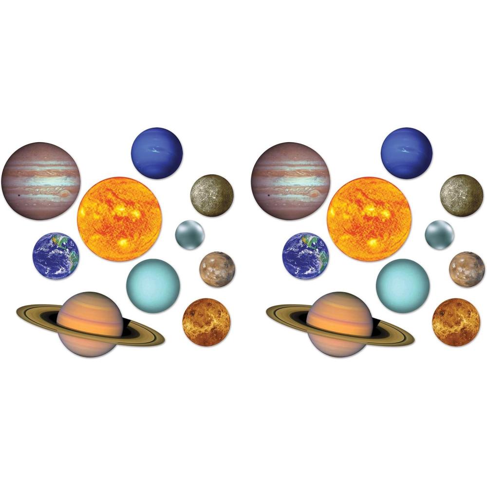 imageBeistle 20 Piece Paper Solar System Cut Outs Galaxy Space Decorations Birthday Party Supplies