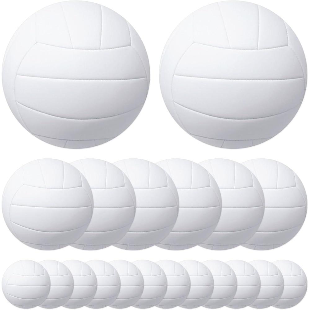 imageBeistle 20 Piece Volleyball Cutouts 3 Sizes SportsThemed Wall Decorations for Athletic Parties Events Tournaments Classrooms and Celebrations