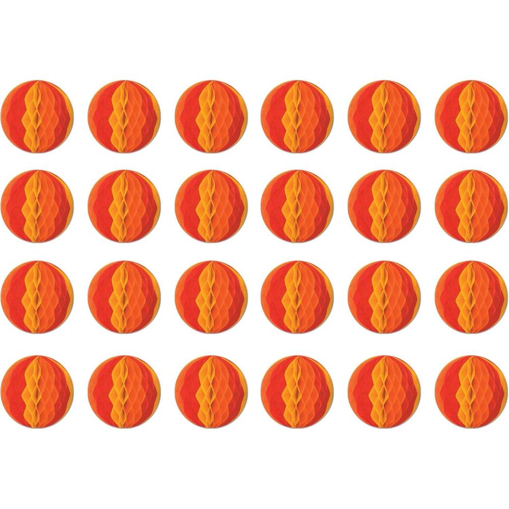 imageBeistle 24 Piece Honeycomb Tissue Paper Balls Hanging Birthday Party Baby Graduation Celebrations Bridal Shower Decorations 12quot Golden YellowGreenOrangeRed