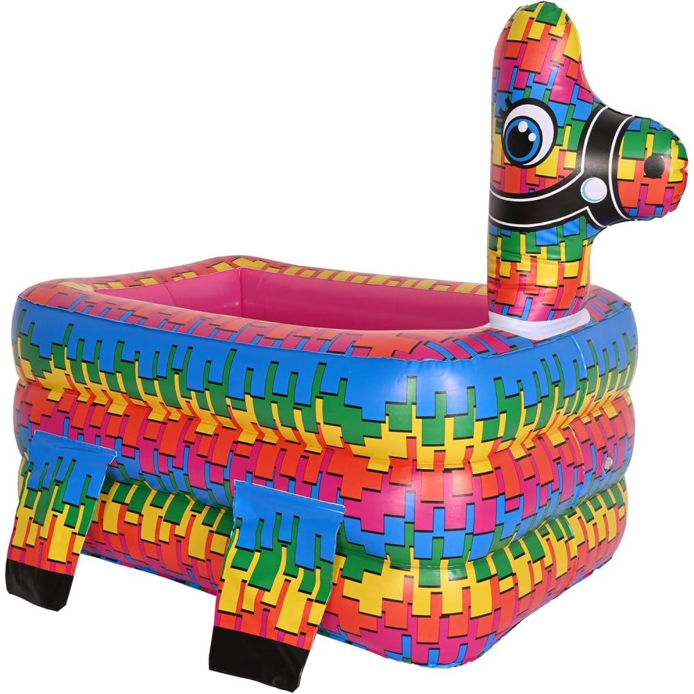 imageBeistle 275quot x 215quot Mexican Theme Pinata Inflatable Cooler For Fiesta Decorations Cinco De Mayo Party Supplies Holds Approx 36 12oz cans Celebrating With You Since 1900