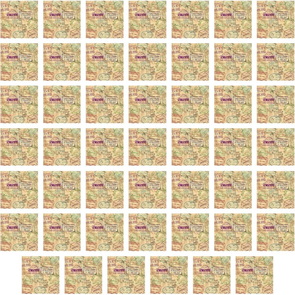 imageBeistle 48 Piece World Travel Theme Lunch Napkins Tableware Let The Adventure Begin Party Supplies Retirement Decorations