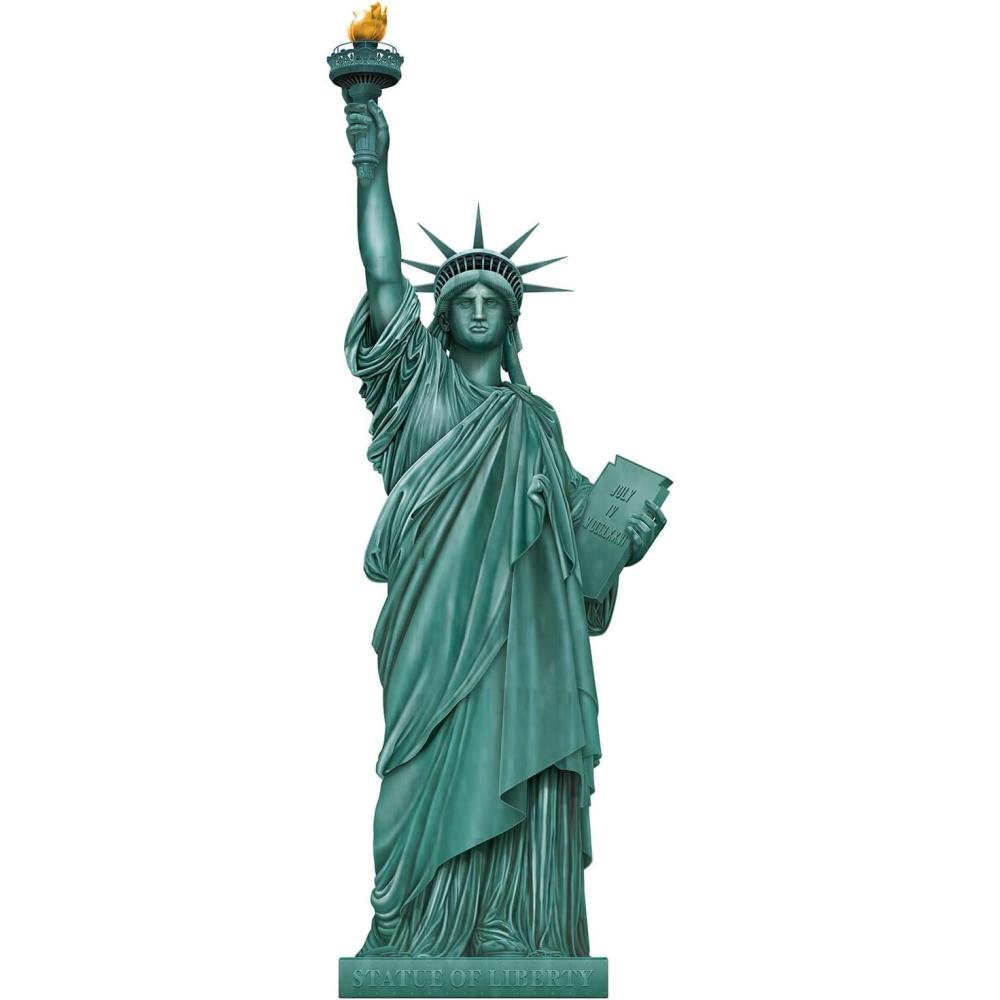 imageBeistle 5 Jointed Statue of Liberty Paper Patriotic Cutout for USA Theme July 4th Celebrations Political Events New York City Party Decorations Made in USA Since 1900