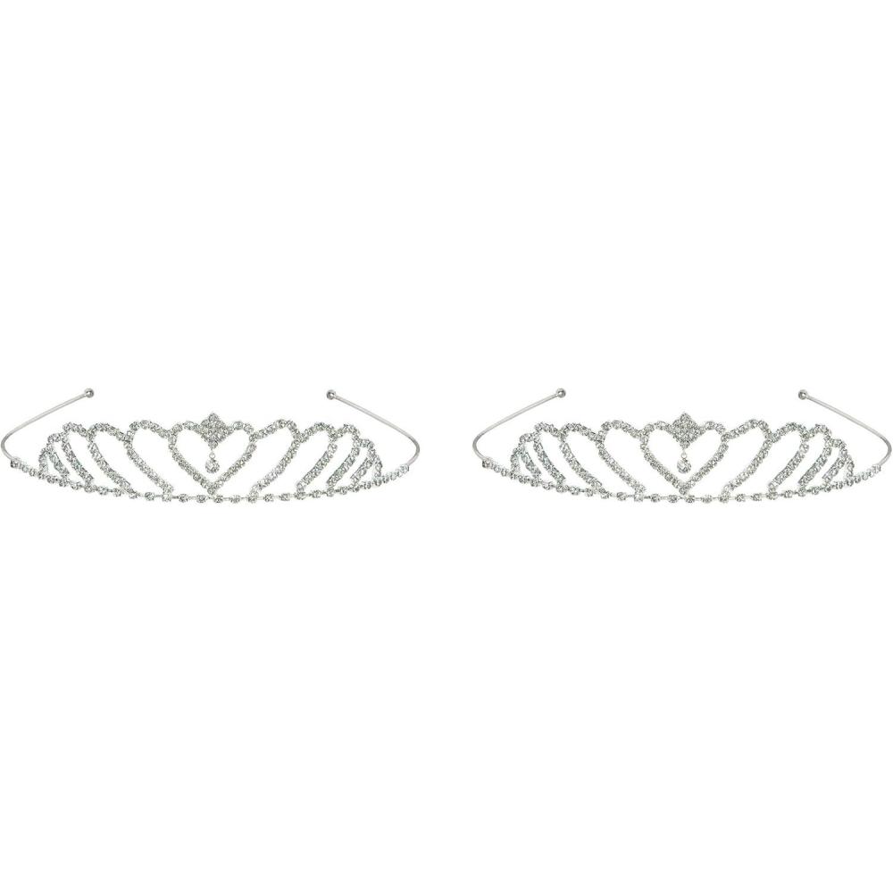 imageBeistle 60078 Royal Rhinestone Tiaras 2 Piece OSFM Silver