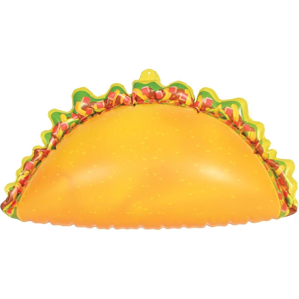 imageBeistle 9quot x 16quot Large Inflatable Taco Decoration Blow Up Accessories For Mexican Theme Cinco De Mayo Fiesta Party Supplies