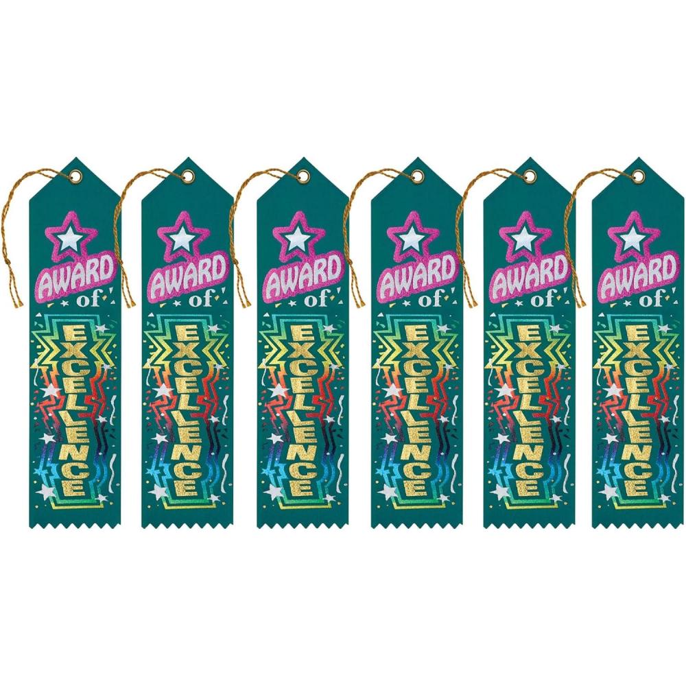 imageBeistle Award of Excellence Award Ribbons 2 by 8Inch 6PackMulticolored