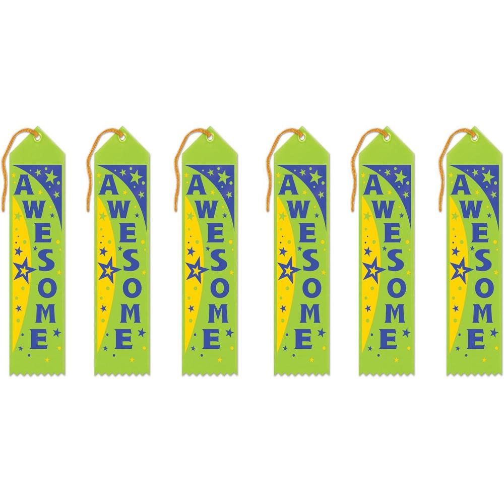 imageBeistle Awesome Award Ribbons 2 by 8Inch 6Pack
