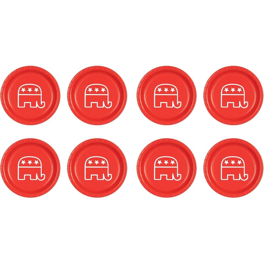 imageBeistle Blue Democratic Candidate Hillary Clinton 9 Inch PlateRepublican Plates