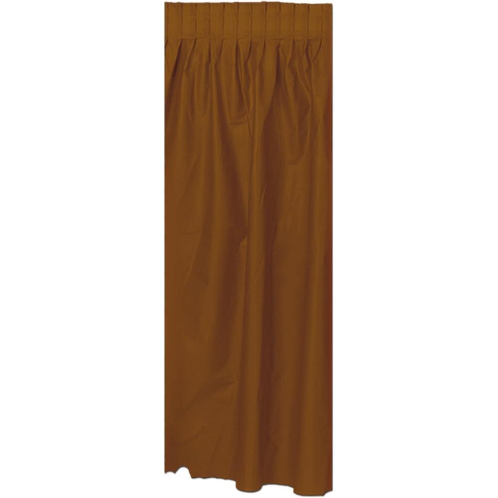 imageBeistle Burgundy Plastic Table SkirtingBrown