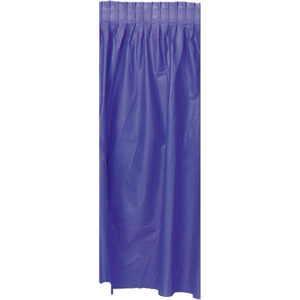 imageBeistle Burgundy Plastic Table SkirtingPurple