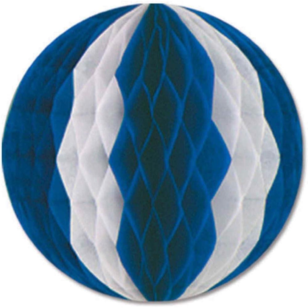 imageBeistle Company 55619BW Tissue Ball  Blue ampamp White