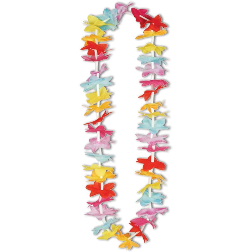imageBeistle Floral Lei Necklace for Luau Party 50 Pieces Luau Party Favors