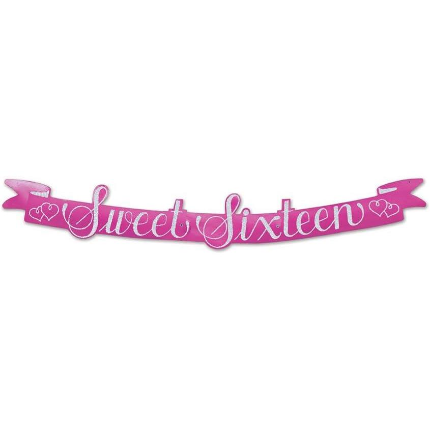 imageBeistle Glittered Sweet Sixteen Streamer 512Inch by 3Feet 6Inch