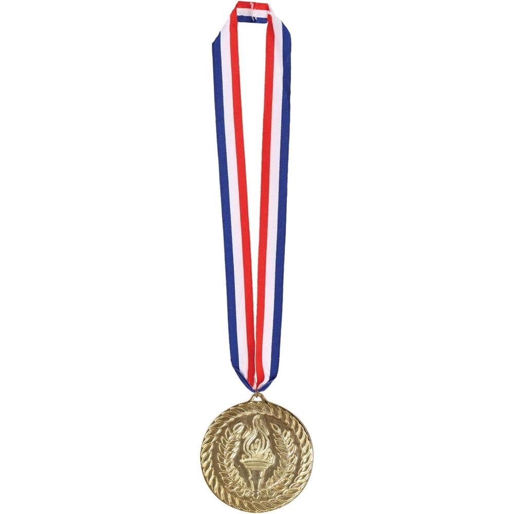 imageBeistle Gold Medal with RibbonRedWhiteBlueGold
