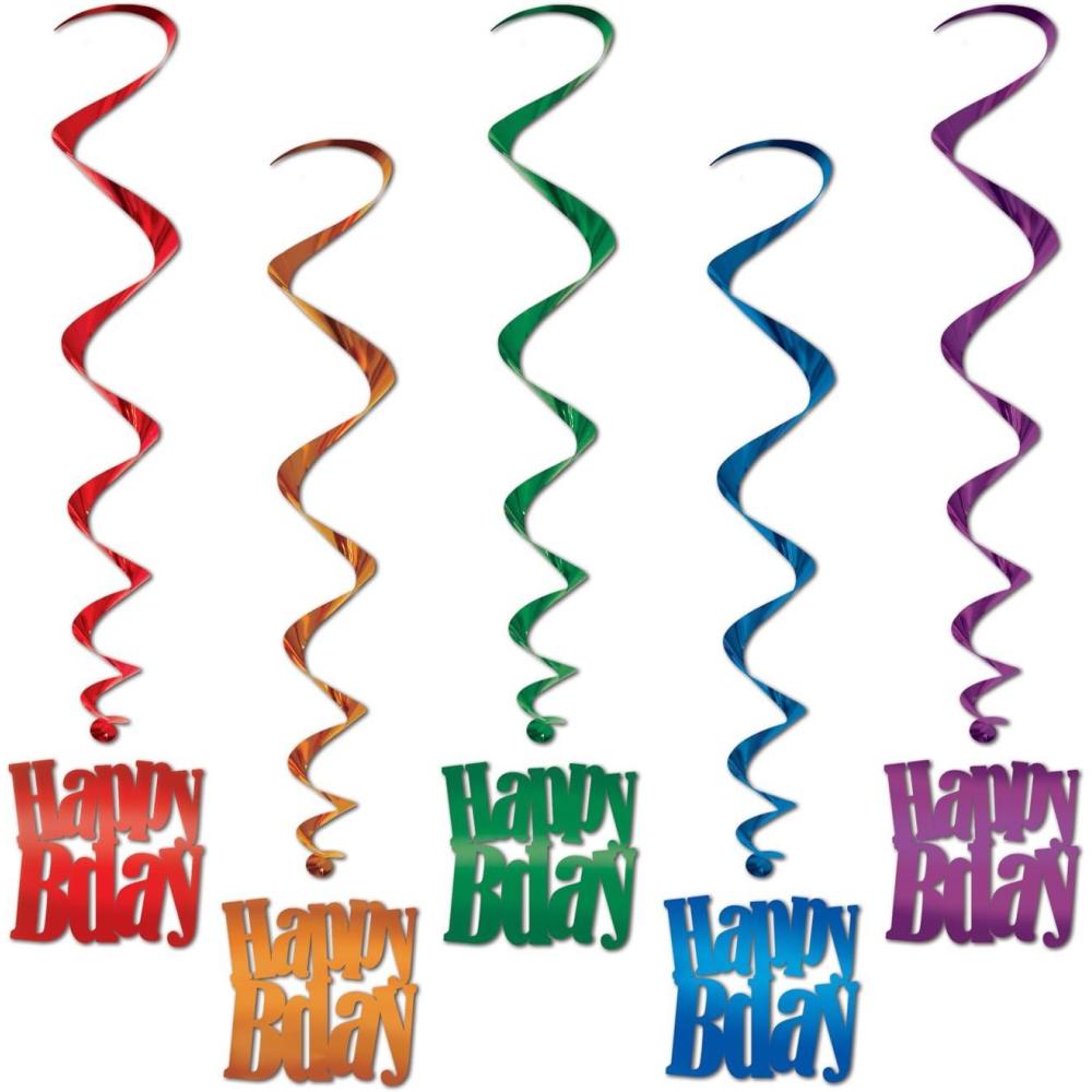 imageBeistle Happy Birthday Whirls Party Accessory