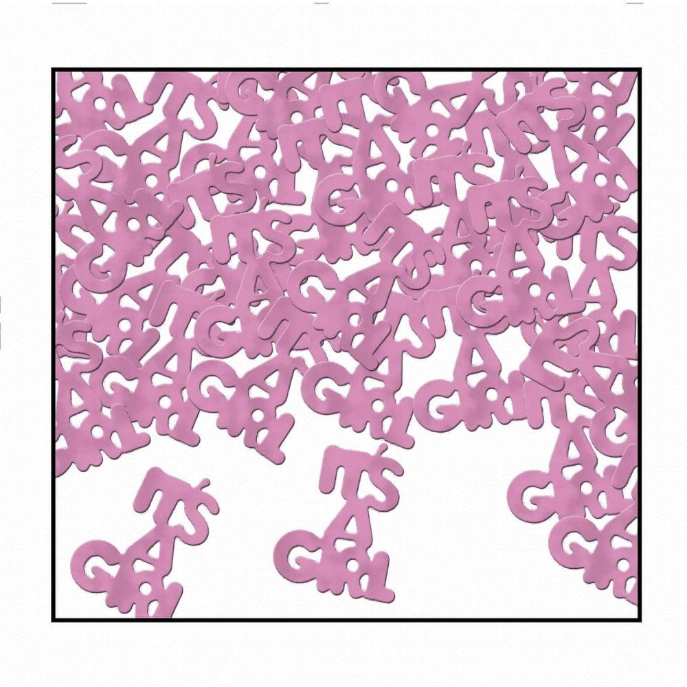 imageBeistle Its a Girl FanciFetti in Pink Baby Shower Party Decorations Mom to Be Pregnancy Announcement Party Supplies 5 oz